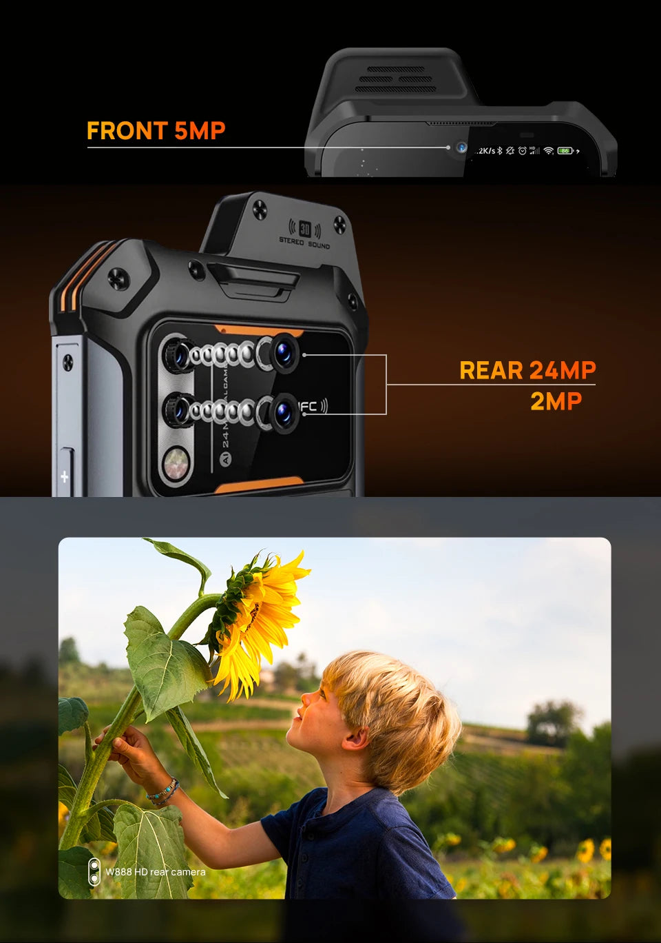 UNIWA W999 ATEX Explosion Rugged Smartphone Waterproof Walkie Talkie Helio G99 8GB+128GB 6.3“ FHD 4400mAh Andriod 13 Cell Phone