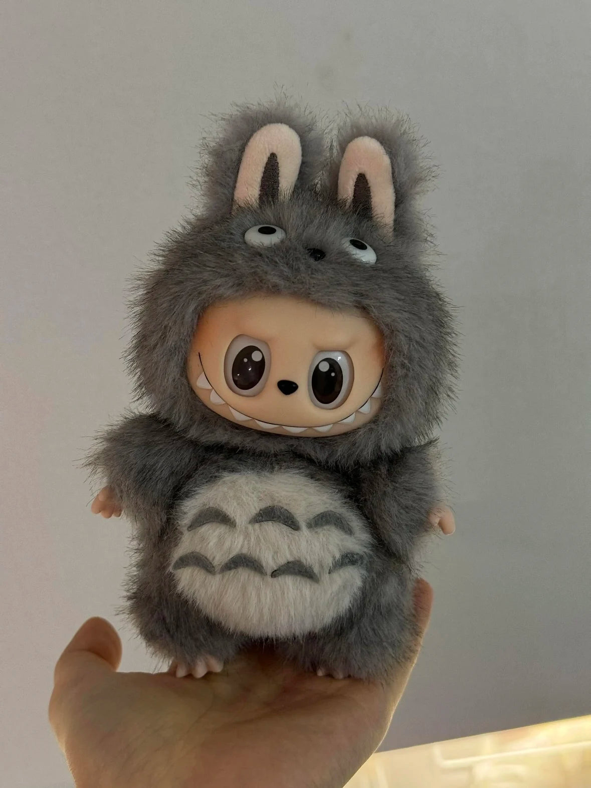 17cm For Labubu Replacement Clothes Plush Cute Totoro Baby Clothes Labubu Doll Pendant Clothes Standing Posture Baby Clothes
