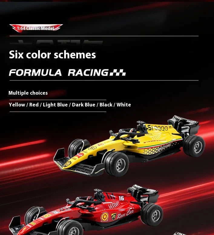 2025 New RC car August Product 1:64 Mini Alloy Car Model, Adjustable Lighting Formula Racing, Children's Remote Control Car