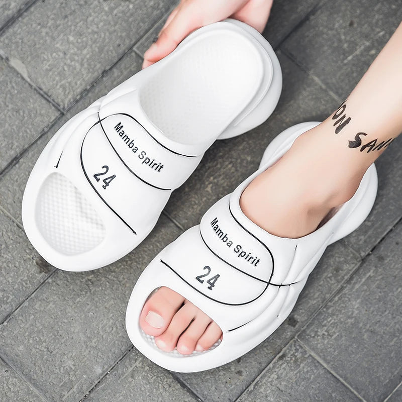 Slippers for men in summer trendy for outdoor sports dual purpose anti slip and odor resistant sandals basketball Slippers