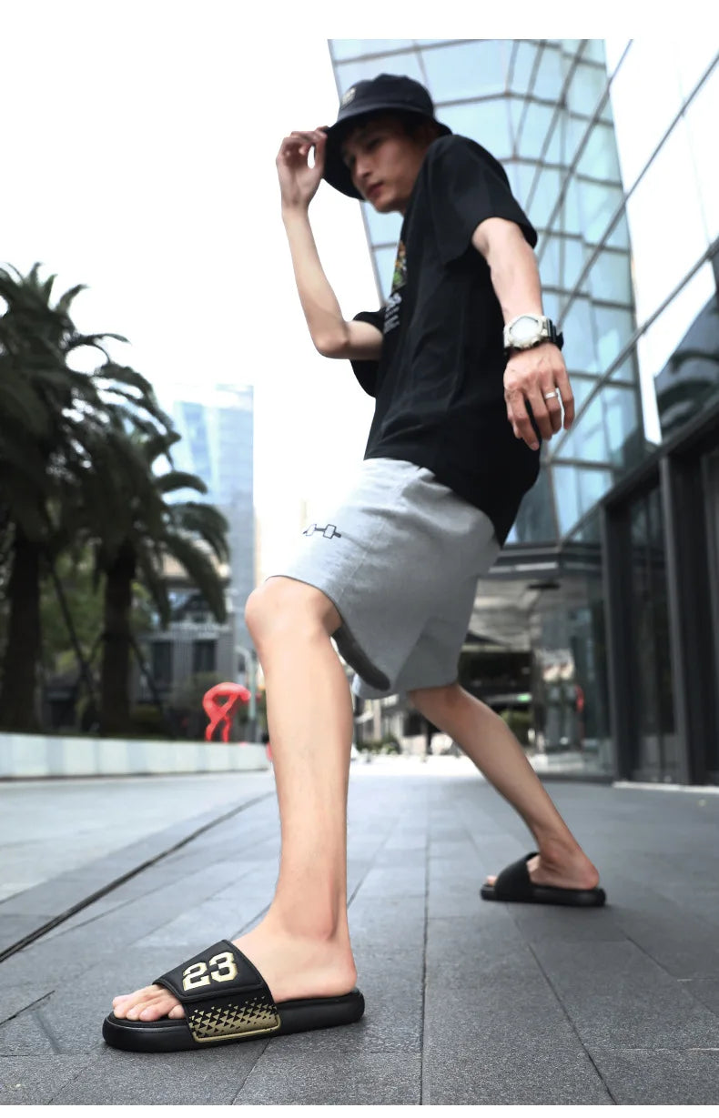 EVA Summer Men's Slippers Unisex Indoor Soft-Soled Anti-slip Sandals Outdoor Trendy Beach Holiday Sandal Shoes for Men Sandalias