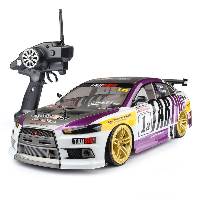 1:10 70km/H Remote Control Car 4wd High Speed Drift 2.4g Rc Car Shock Absorber Anti-Collision Rc Toys Christmas Gift