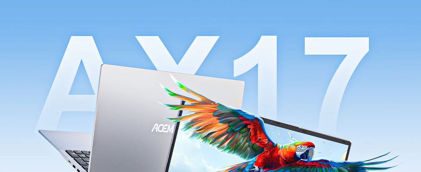 ACEMAGIC 17.3inch Laptop with High Performance Quad Core-12th Alder Lake N97 Laptop Computer Spacious Storage 16GB RAM 512GB ROM