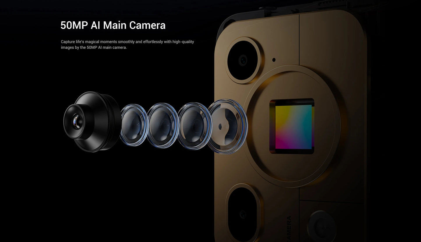 Fossibot F112 PRO 5G Rugged Smartphone 6.88" HD+ 7150mAh 24GB(8+16) 256GB Mobile Phone 50MP Environmentally Friendly Cellphone