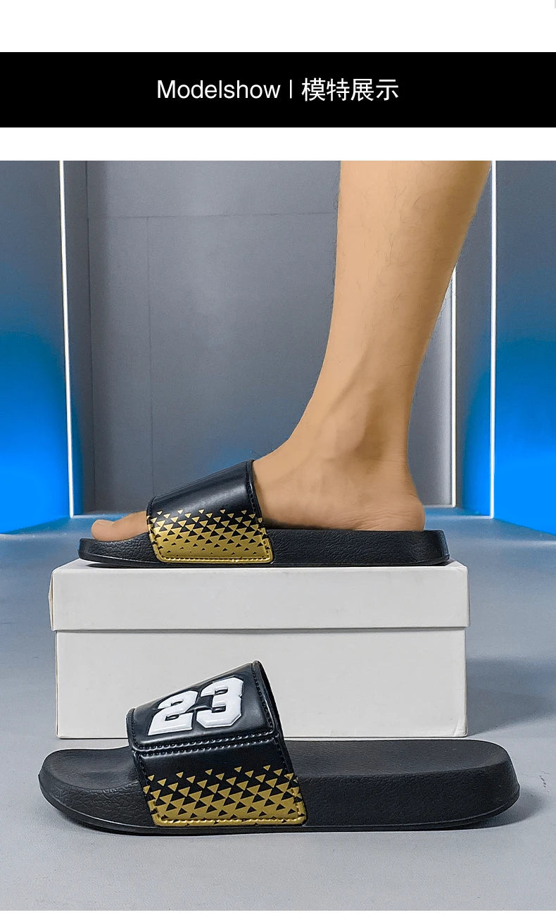 Men New Slippers Beach Summer Sandals Lightweight Non Slip Home Flip Flops Men Fashion Shoes EVA Design Slides Outdoor Orginal