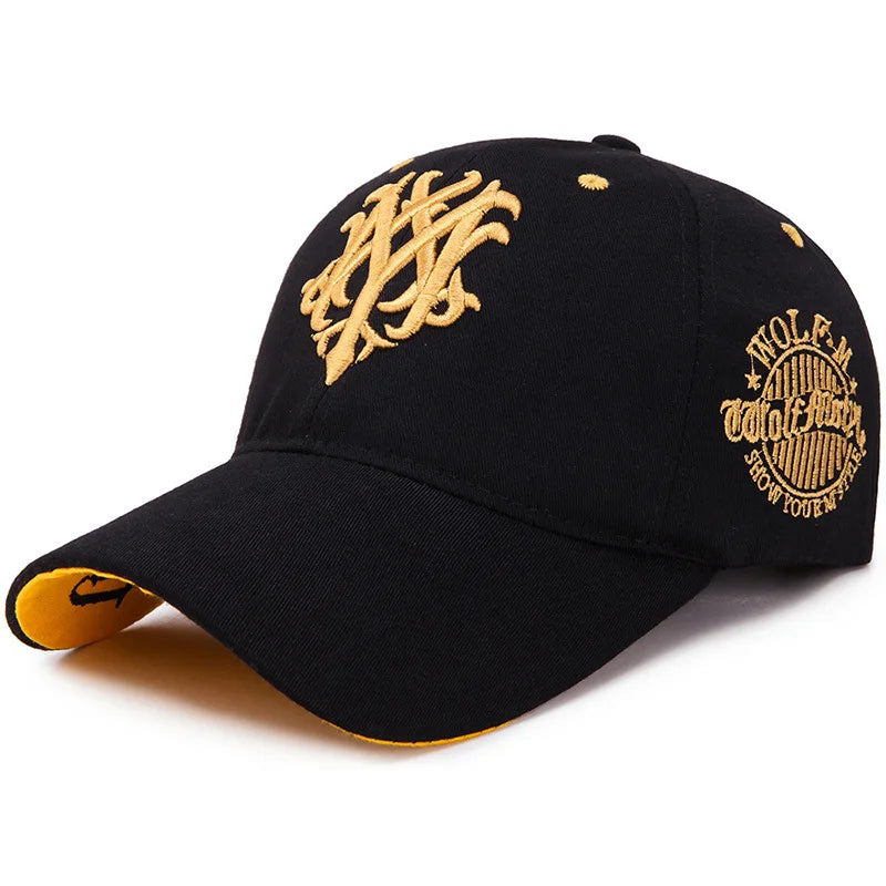 2025 New totem Flame Baseball Cap Men's women's European and American net red Cap Spring and Summer Sun Shading Smbroidered Hat