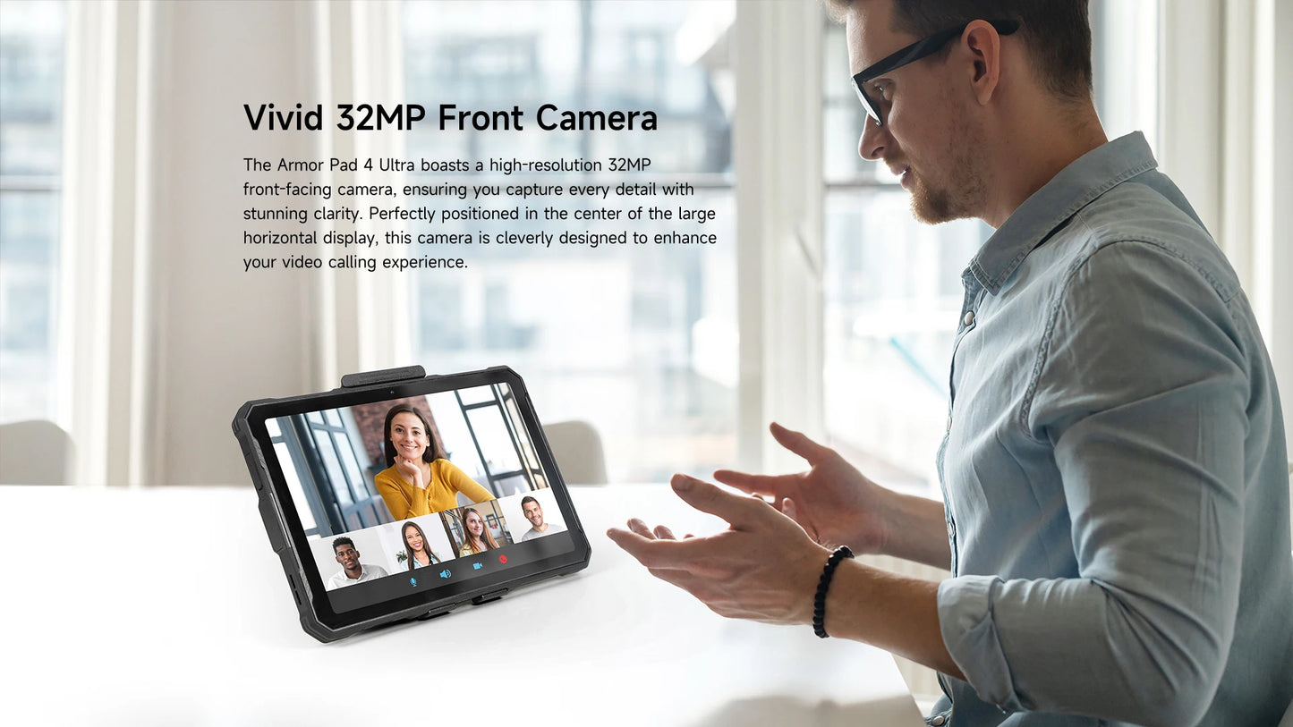 5G Rugged Tablet Ulefone Armor Pad 4 Ultra IP68/IP69K LED Light 11800mAh Battery,fast charging 16GB+256GB 50MP