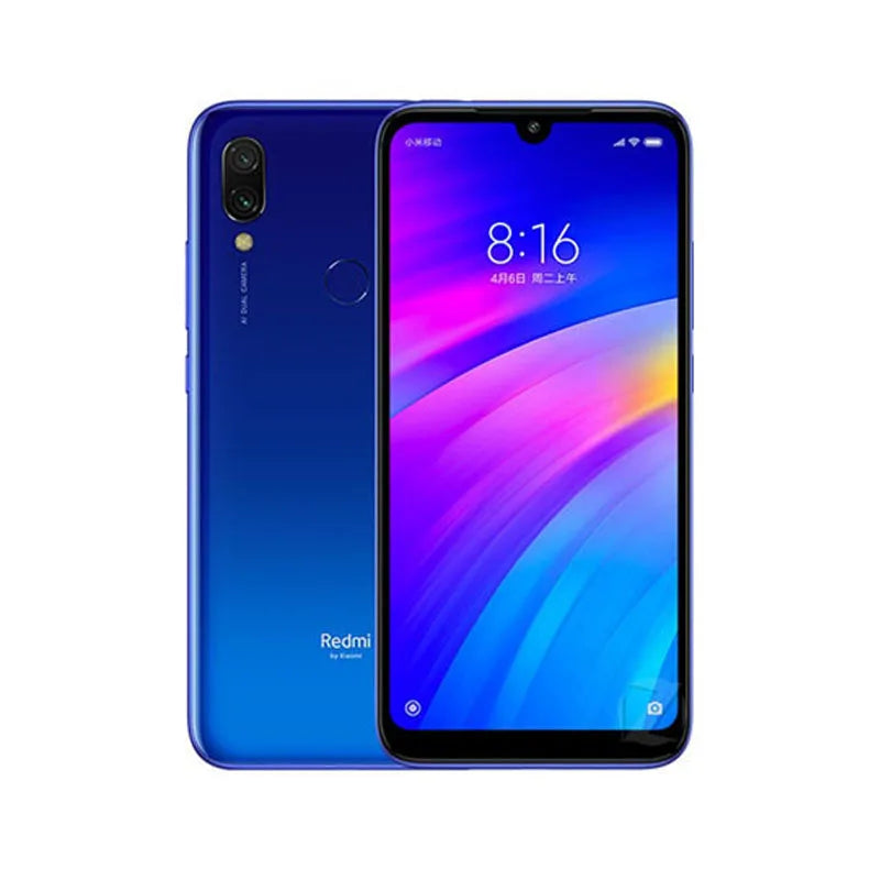 Xiaomi Redmi 7 Cellphone with Phone Case, Dual SIM Solt Cellphone Android Cell Phone Dual Camera used phone