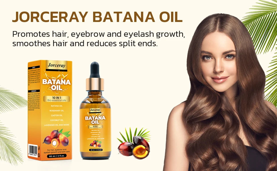 Jorceray Batana Oil for Hair Growth Dr Sebi Organic Raw Batana Oil from Honduras 100% Pure & Natural for Thicker & Stronger Hair