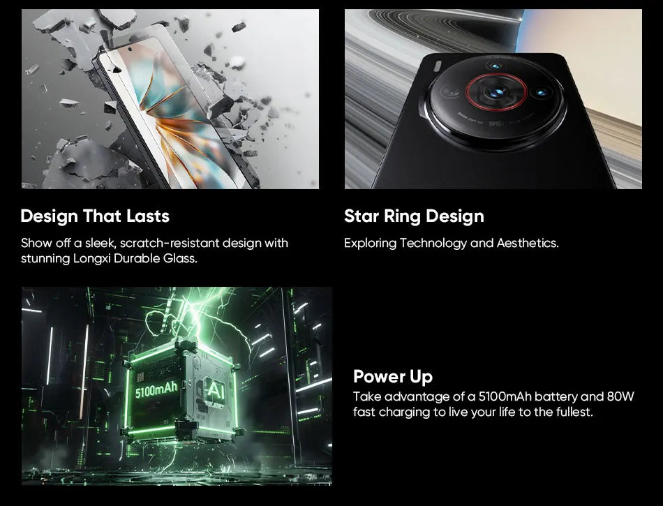 Nubia Z60S Pro Global Version 5G Android Cellphone Snapdragon 8 Gen 2 50MP Triple Camera 120Hz 6.78" AMOLED Screen NFC 5100mAh