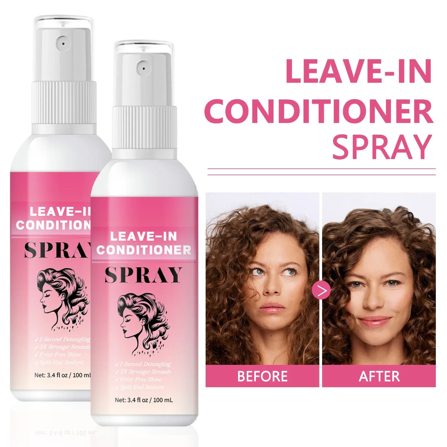 Hair Care Deep Repair Conditioning for Hair Heat Protector Serum Protect Hair From UV Damaged Moisturizing Hair-Care