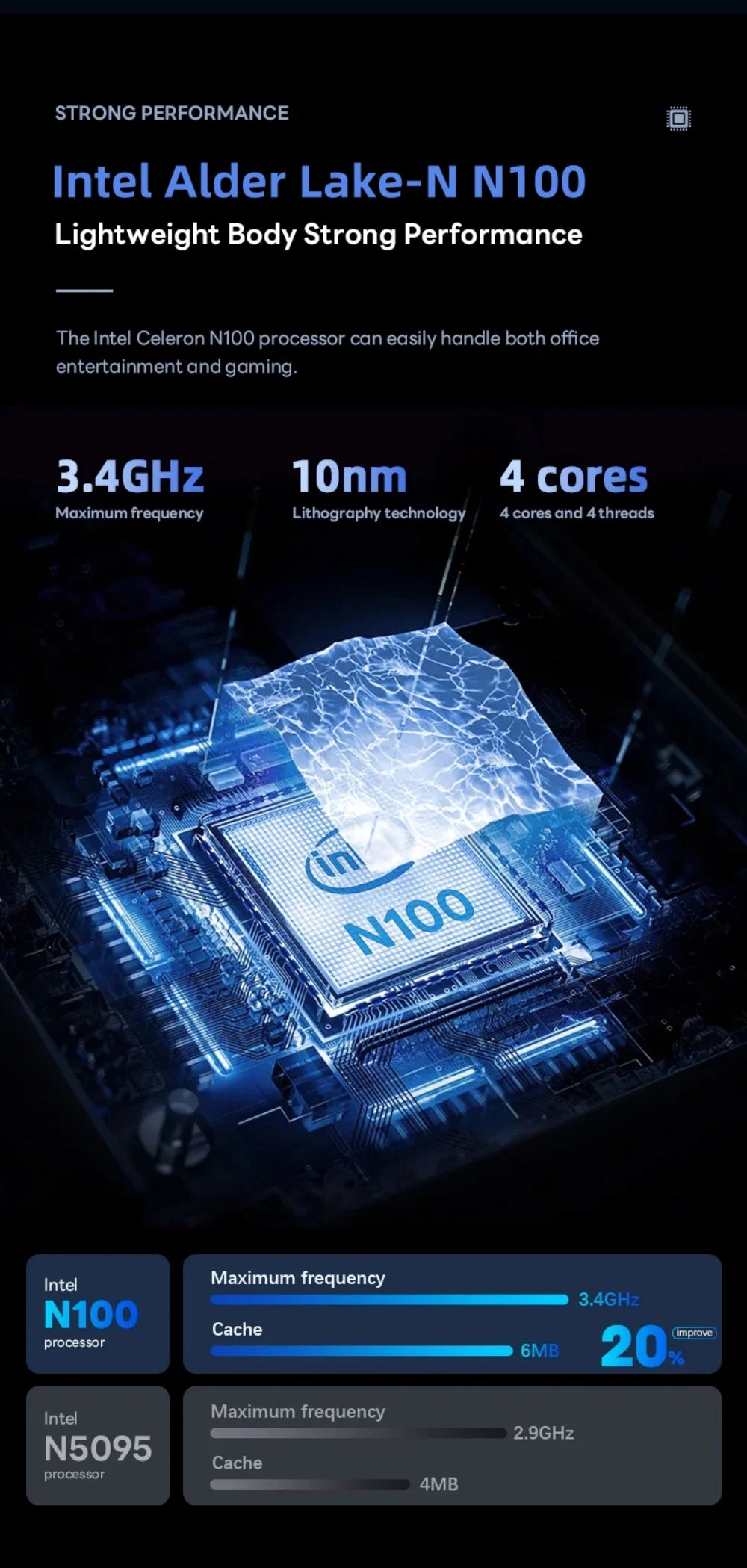 New Arrivals 12th Generation Intel N100 Dual Screen Laptop Gaming Laptop 15.6inch 2K LCD+7inch IPS Touch Screen PC Portable