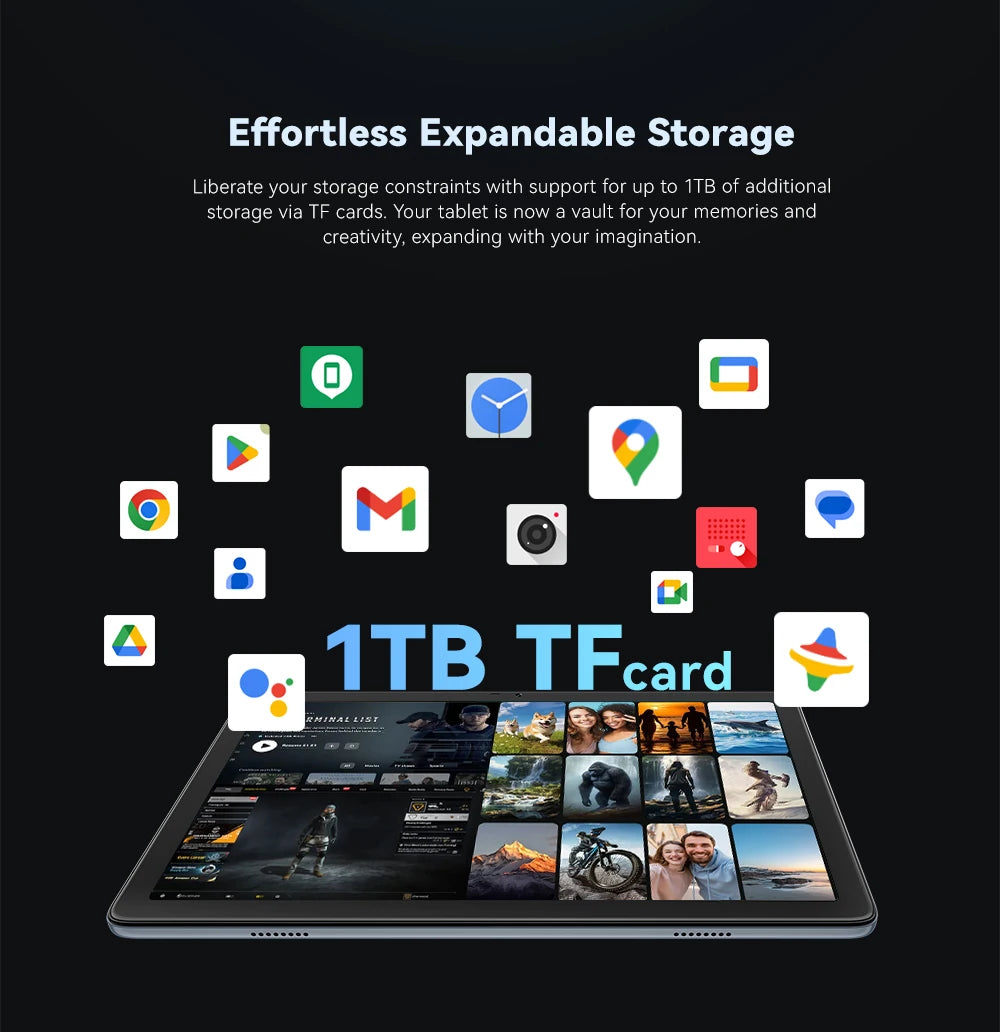 Cubot TAB 60, 2024 New Android Tablet, Octa-Core, 8GB RAM (4GB+4GB), 128GB ROM, 10.1-Inch HD+ Screen, 6000mAh, OTG, WiFi 6