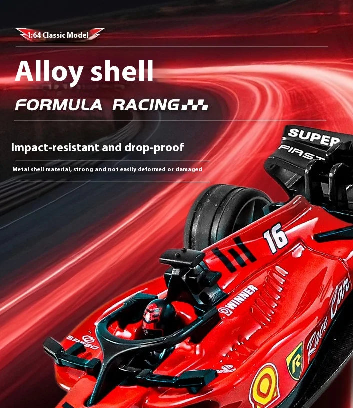 2025 New RC car August Product 1:64 Mini Alloy Car Model, Adjustable Lighting Formula Racing, Children's Remote Control Car