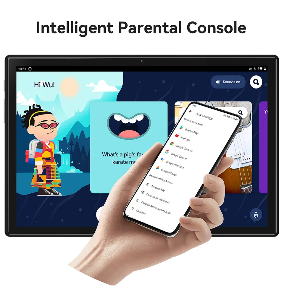 HEADWOLF WPad3 Android 12 Tablet 10.1 inch 6GB RAM DDR4X 128GB ROM UFS 2.1 MTK 8183 Octa-core Tablet PC Rear Camera16MP 7700 mAh