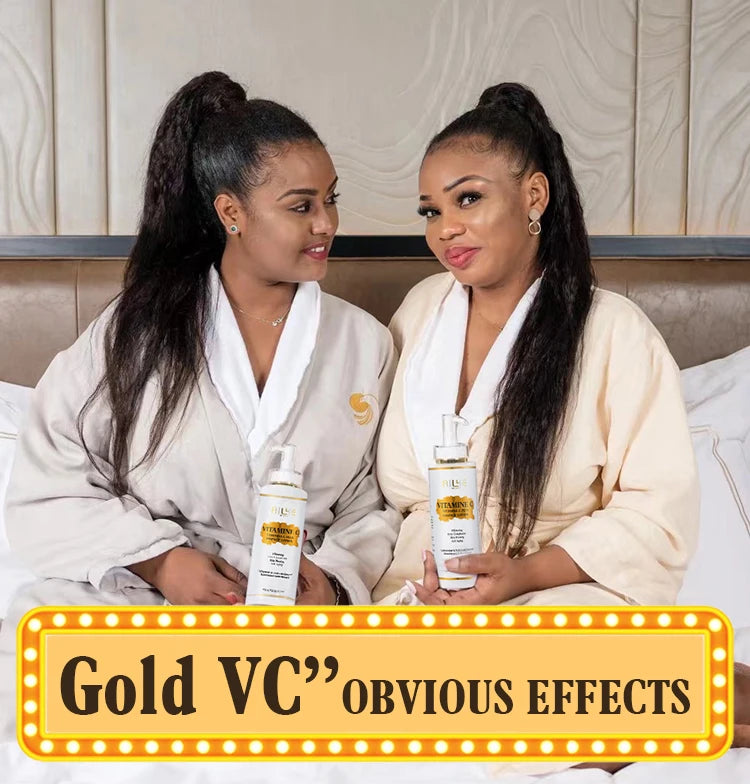 AILKE Vitamin C Skin Care Set, with Lightening Body Lotion, Even Skin Tone Face Cream, Whitening Serum, Brightening Soap