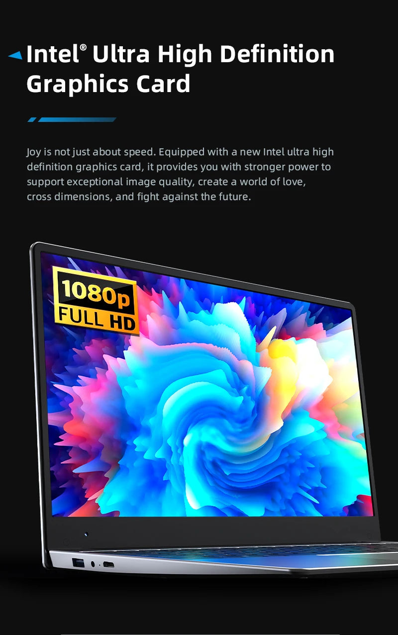 BYONE 15.6 Inch Celeron N5095 Laptop 8GB DDR4 RAM 256GB 512GB SSD Windows 11 IPS Business Ultrathin Portable Notebook Computer