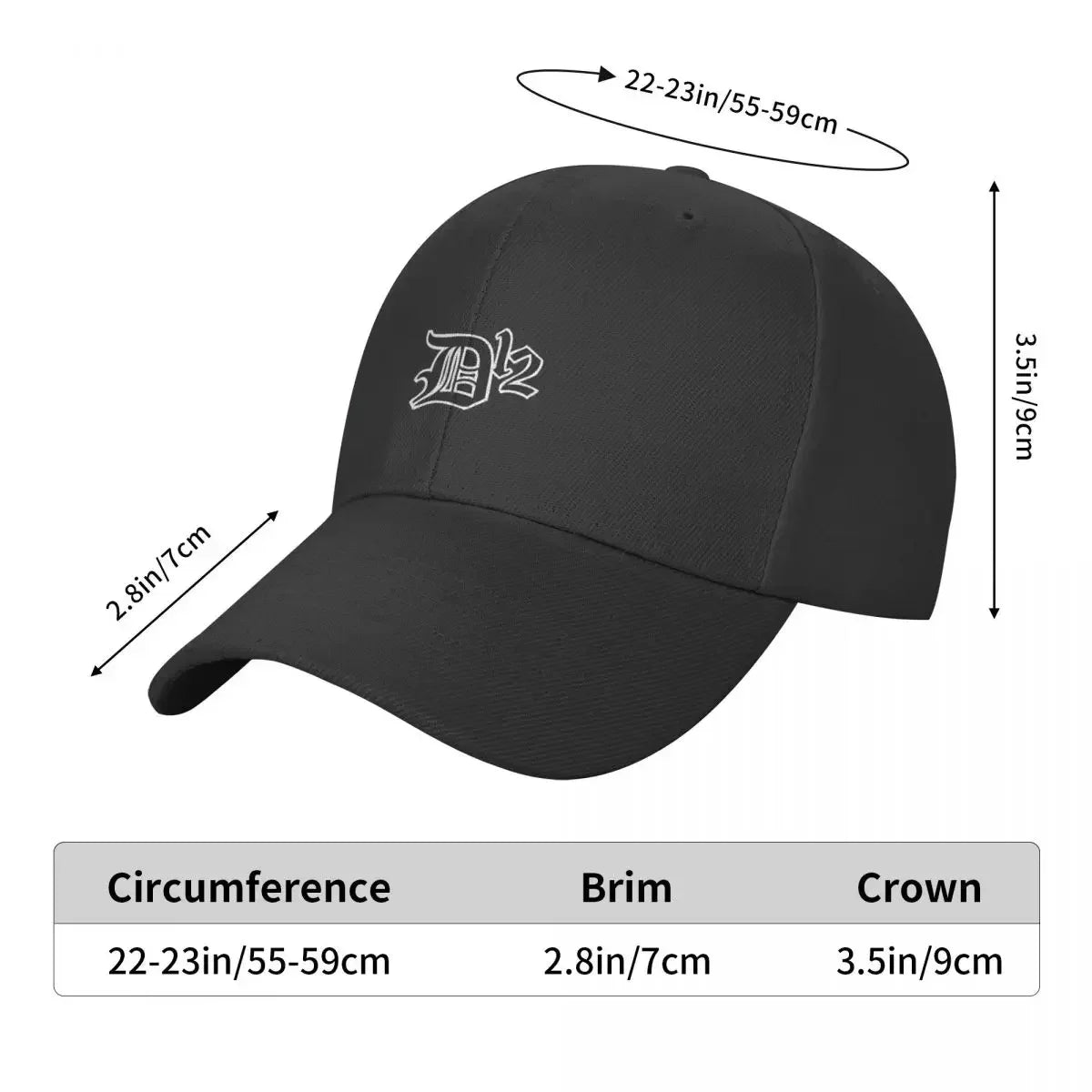 D12 Band Eminem Baseball Cap Luxury Brand foam party Hat Golf Wear Gentleman Hat Women Caps Men's