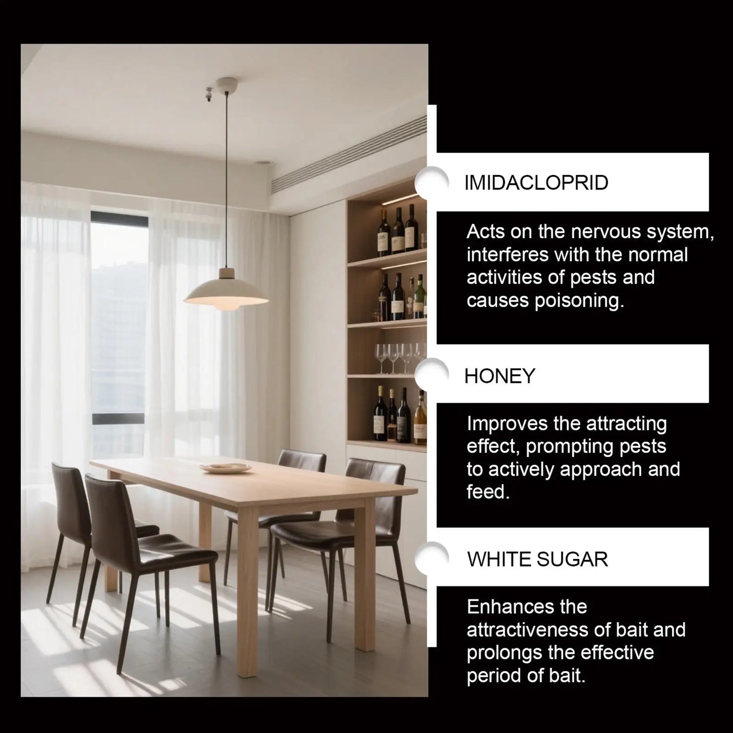 Roach Bait Cockroach Attractant for Home Noxious Animal Control Supplies for Bathroom Kitchen Backyard Break Room Community