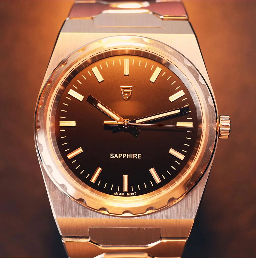 2025 New PAGANI DESIGN Men's Quartz Watch 37MM VJ21 Sapphire Stainless Steel Waterproof Wristwatches Reloj Hombre PDYS020