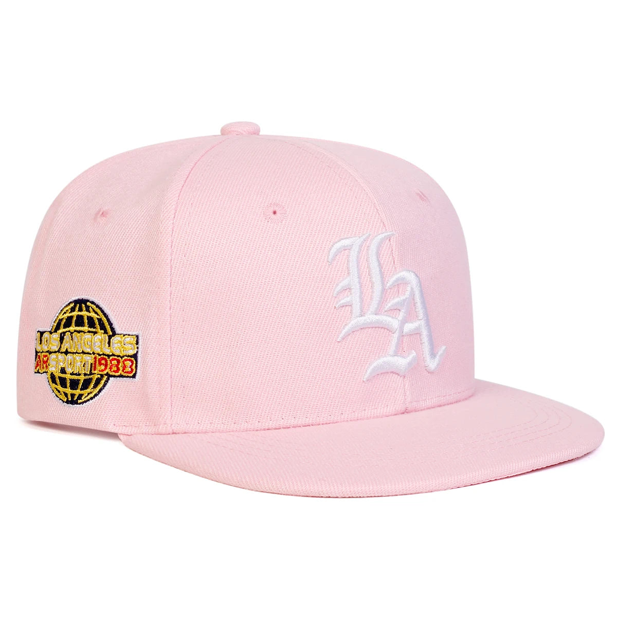 Unisex Gothic LA Letter Embroidery Hip-hop Hats Spring and Autumn Outdoor Adjustable Casual Baseball Caps Sunscreen Hat Cap