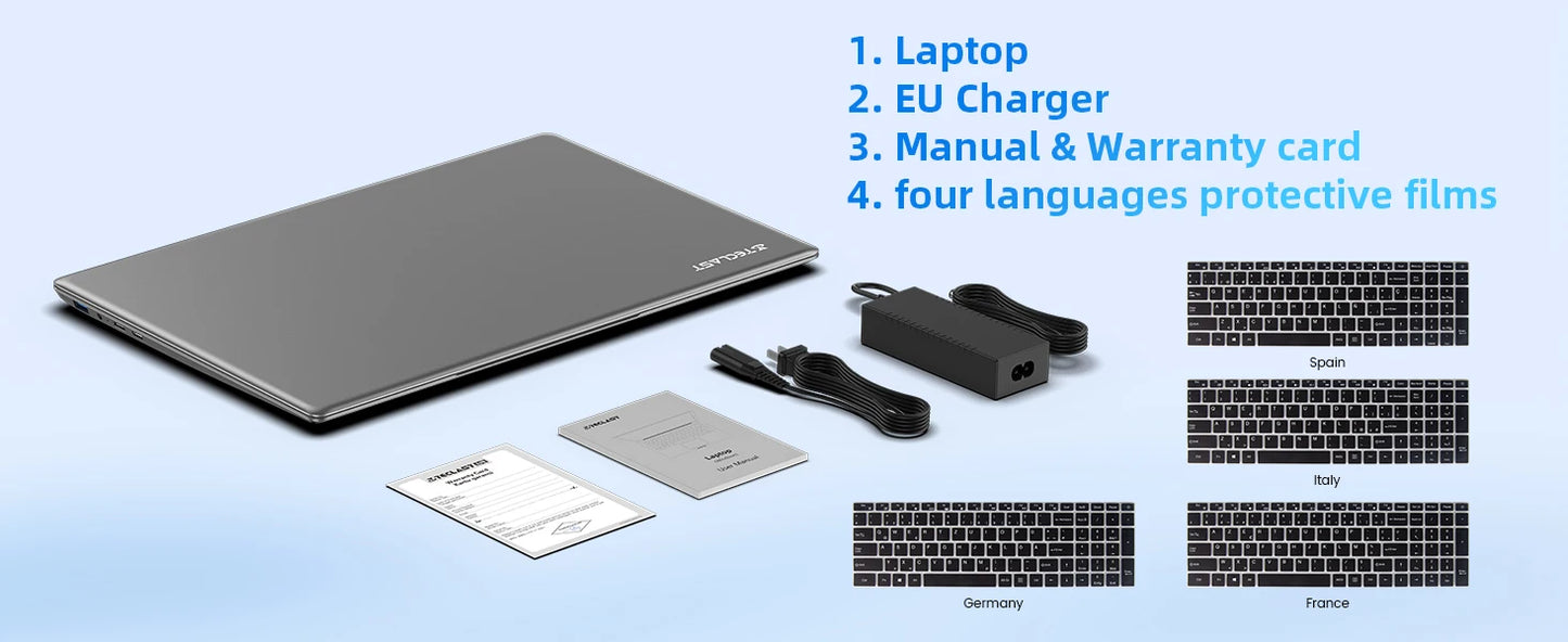 Teclast F17Plus 17.3 inch Laptop Intel N150 16GB RAM 512GB SSD Windows 11 Notebook 180° Flip Computer Backlit Keyboard mini-HDMI