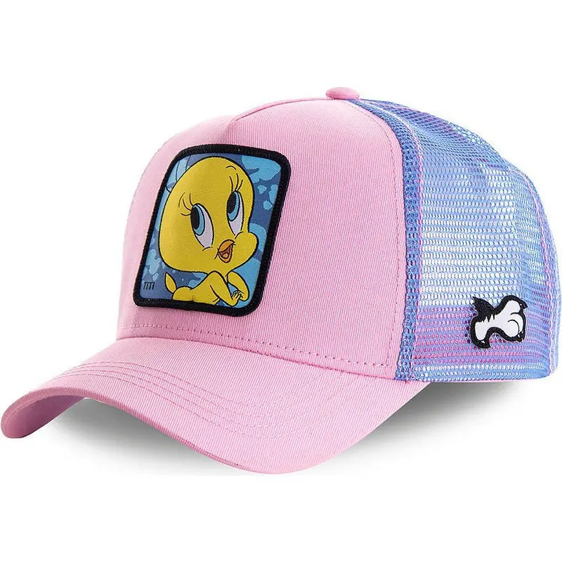 Hot Sale Unisex Anime Cartoon Baseball Cap For Men Women High Quality Patch Draw Snapback Hip Hop Dad Cap Men Trucker Mesh Hats