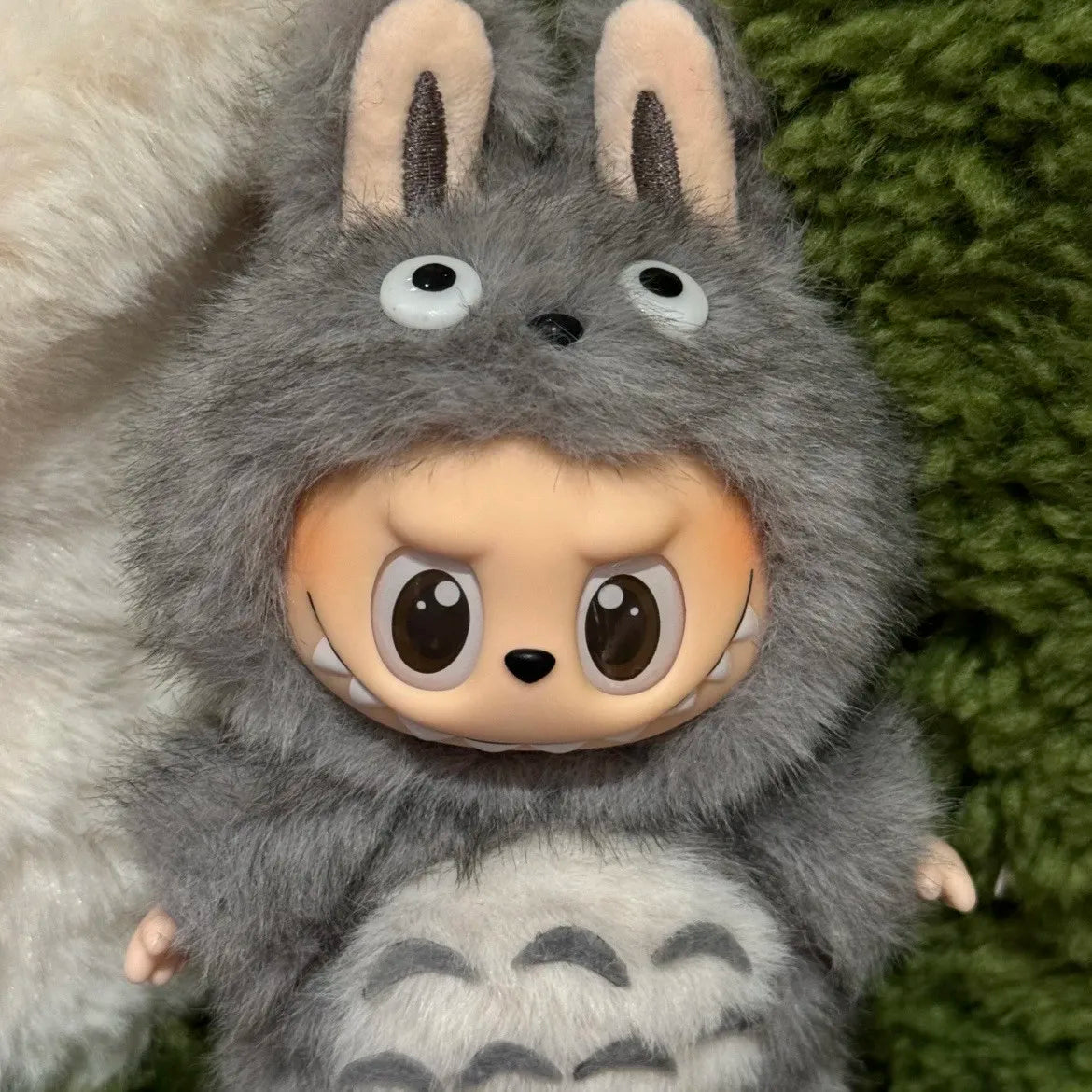17cm For Labubu Replacement Clothes Plush Cute Totoro Baby Clothes Labubu Doll Pendant Clothes Standing Posture Baby Clothes