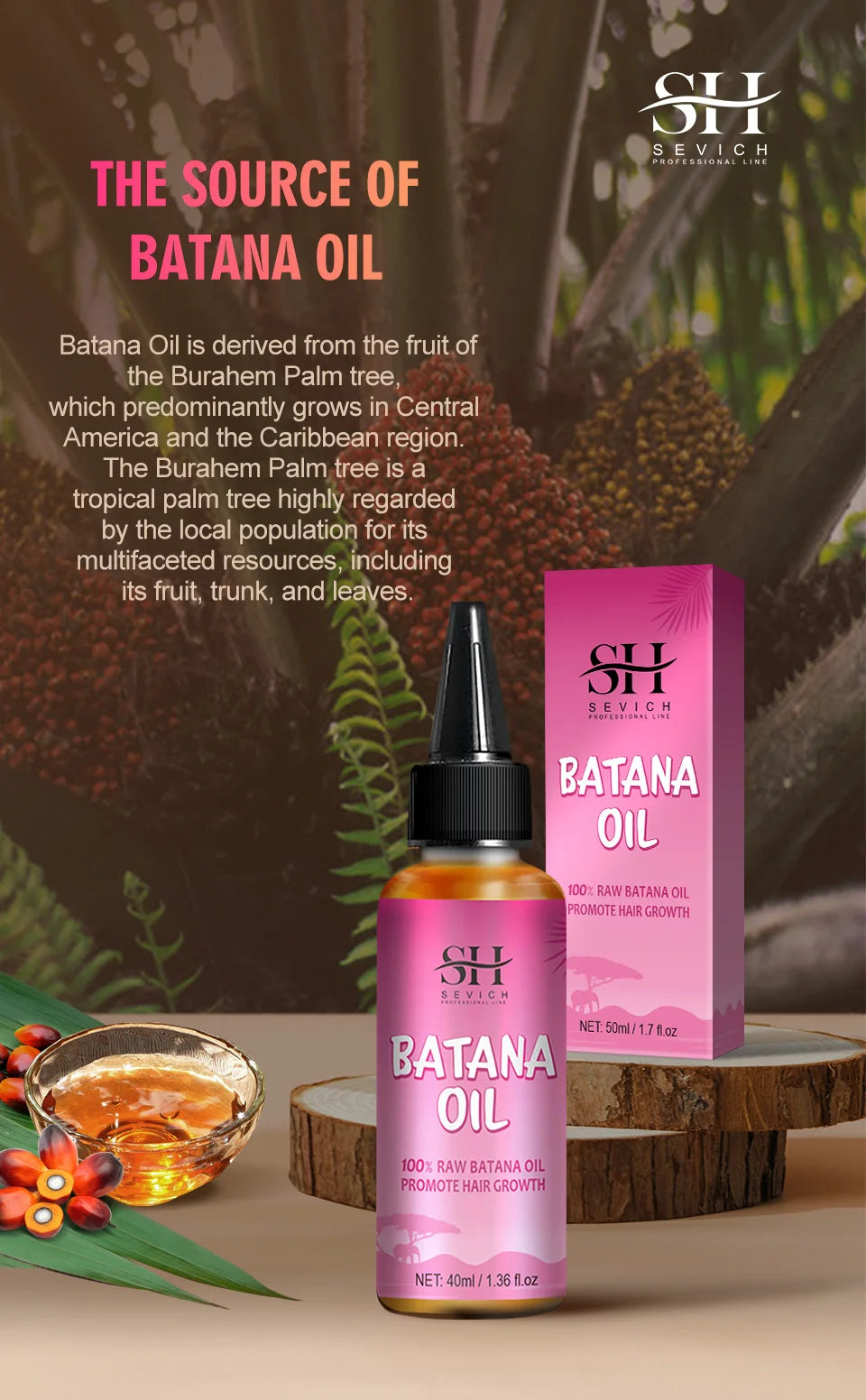 100% Pure Batana Oil From Honduras Natural Batana Butter For Hair Growth Alopecia Areata Hair Loss Treatment For Men & Women