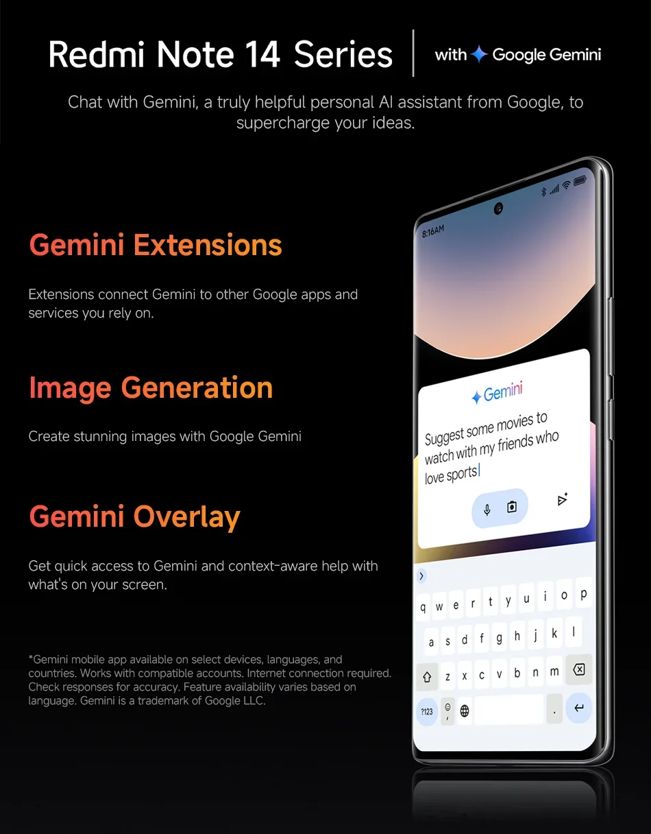 Xiaomi Redmi Note 14 Pro+ 5G Global Version Snapdragon 7s Gen 3 AMOLED 200MP Camera 6.7" 120Hz