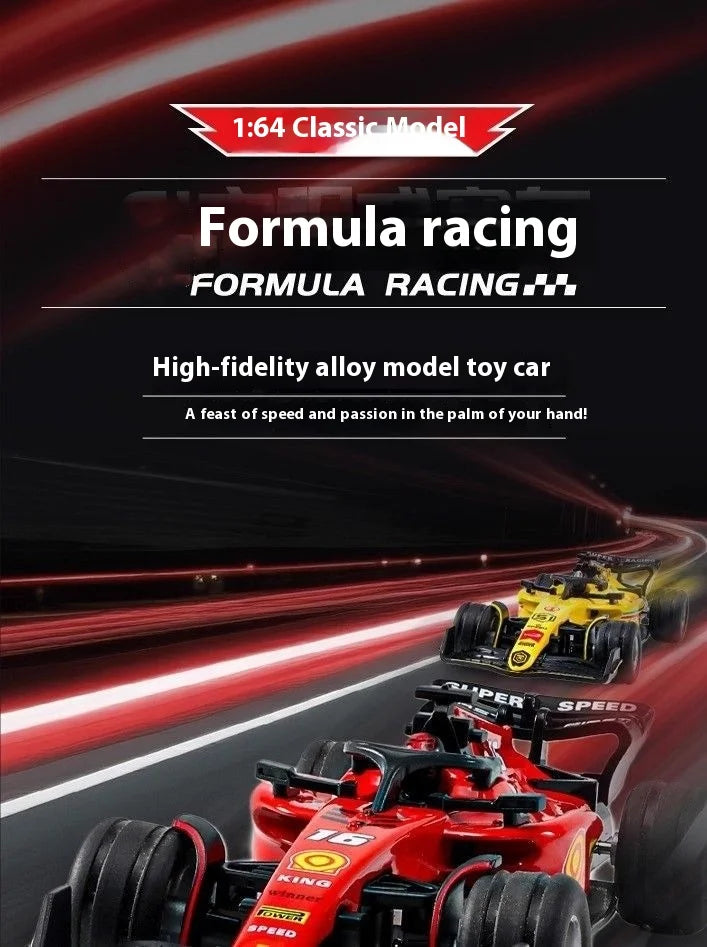 2025 New RC car August Product 1:64 Mini Alloy Car Model, Adjustable Lighting Formula Racing, Children's Remote Control Car