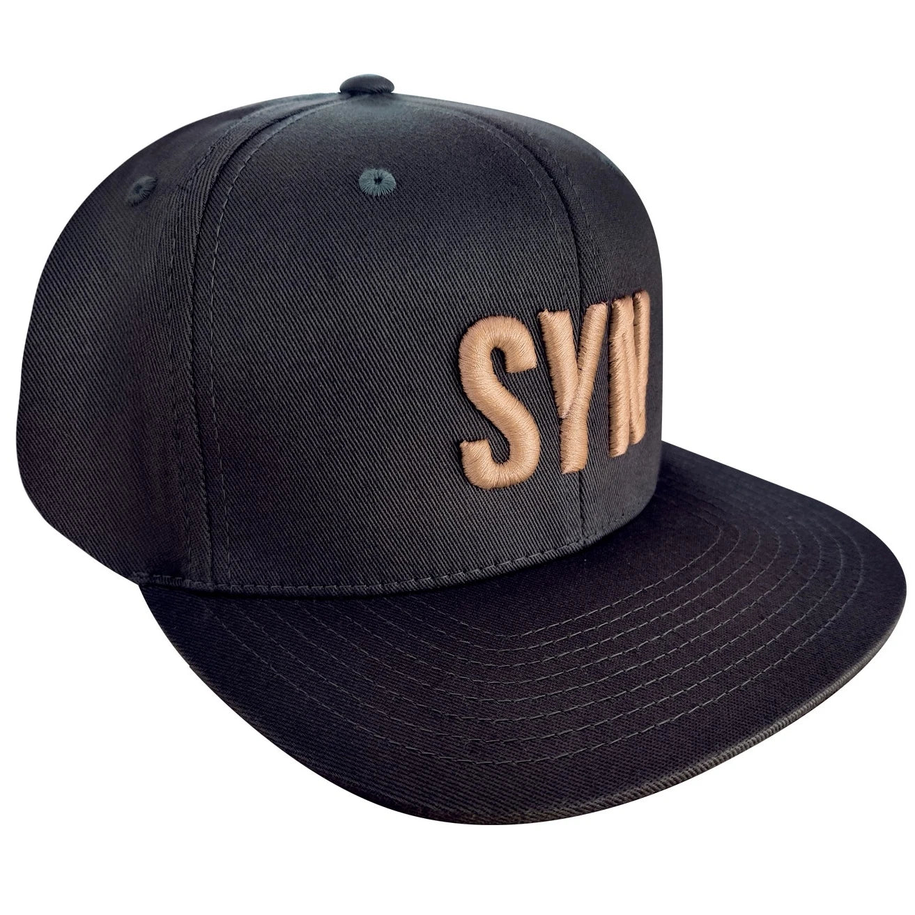 SYNDICATE SNAPBACK CAP BLACK GOLD 6 panel Unisex 56-62 casual outdoor cycling baseball running casual cap Men's