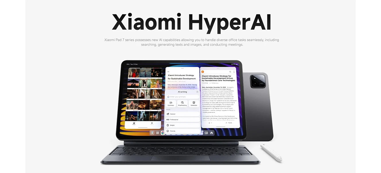 Global Version Xiaomi Pad 7 Snapdragon 7+ Gen 3 Octa-core CPU Tablet 8850mAh 13MP Camera 11.2" 3.2K Display 144Hz