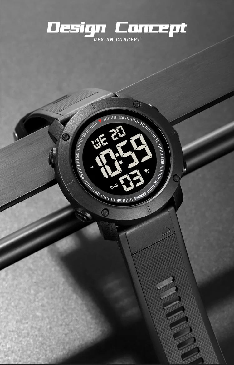 SKMEI 2122 Men's Electronic Watch Sports Waterproof Glow Electronic Watch Multi functional Student LED Watch Men's