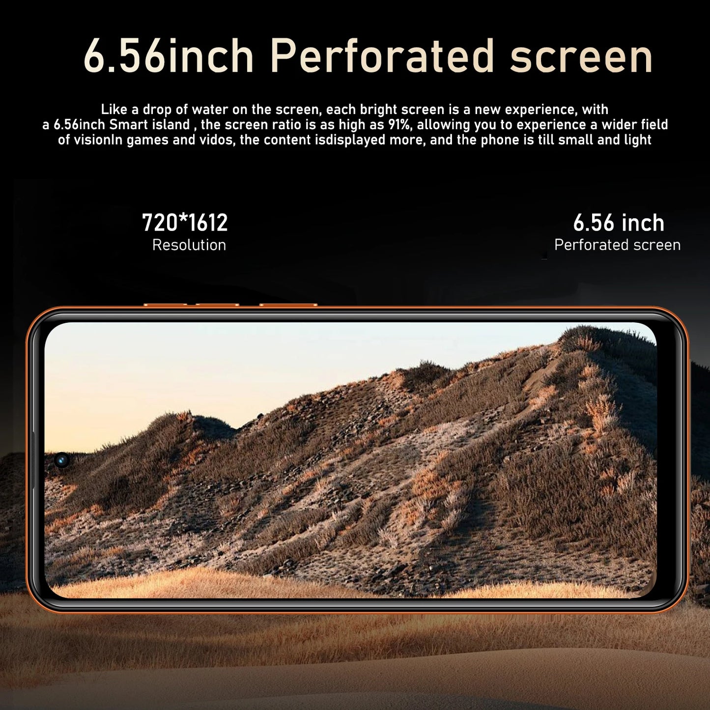 Smartphone Android,6.56 inch,8+256GB ROM,4G Network,Mobile phones,Dual SIM,13+16MP Camera,Cellphones