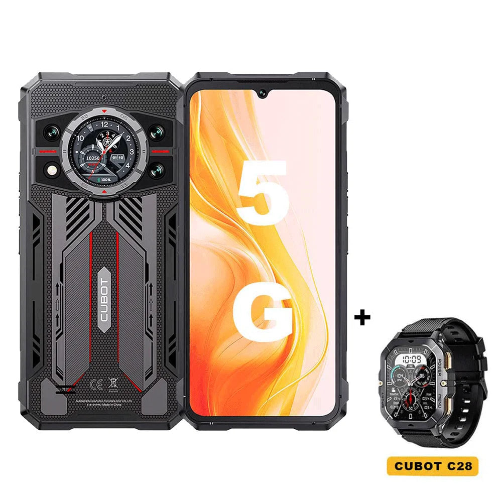 Rugged Smartphone 5G Cubot KingKong 11, 10200mAh Battery, Dimensity 7025, 6nm, 2.5GHz, 32GB RAM(16+16), 256GB ROM,108MP Camera