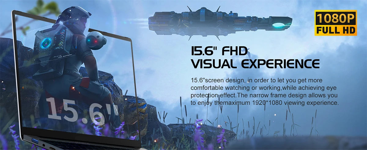 ACEKAMAS 15.6" Portable Laptop Computer Intel Core i7 6500U i3 6100U Windows 11 Pro 16GB DDR4 1TB SSD Notebook PC Gaming Laptops