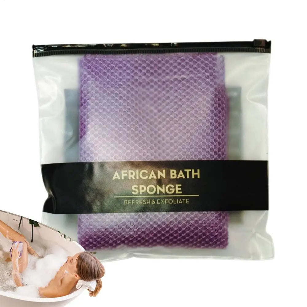 African Exfoliating Net Sponge Back Scrubbing Skin Smoother Cleaning Tool Bath Net Sponge Shower Body Thick Foam Soap Network