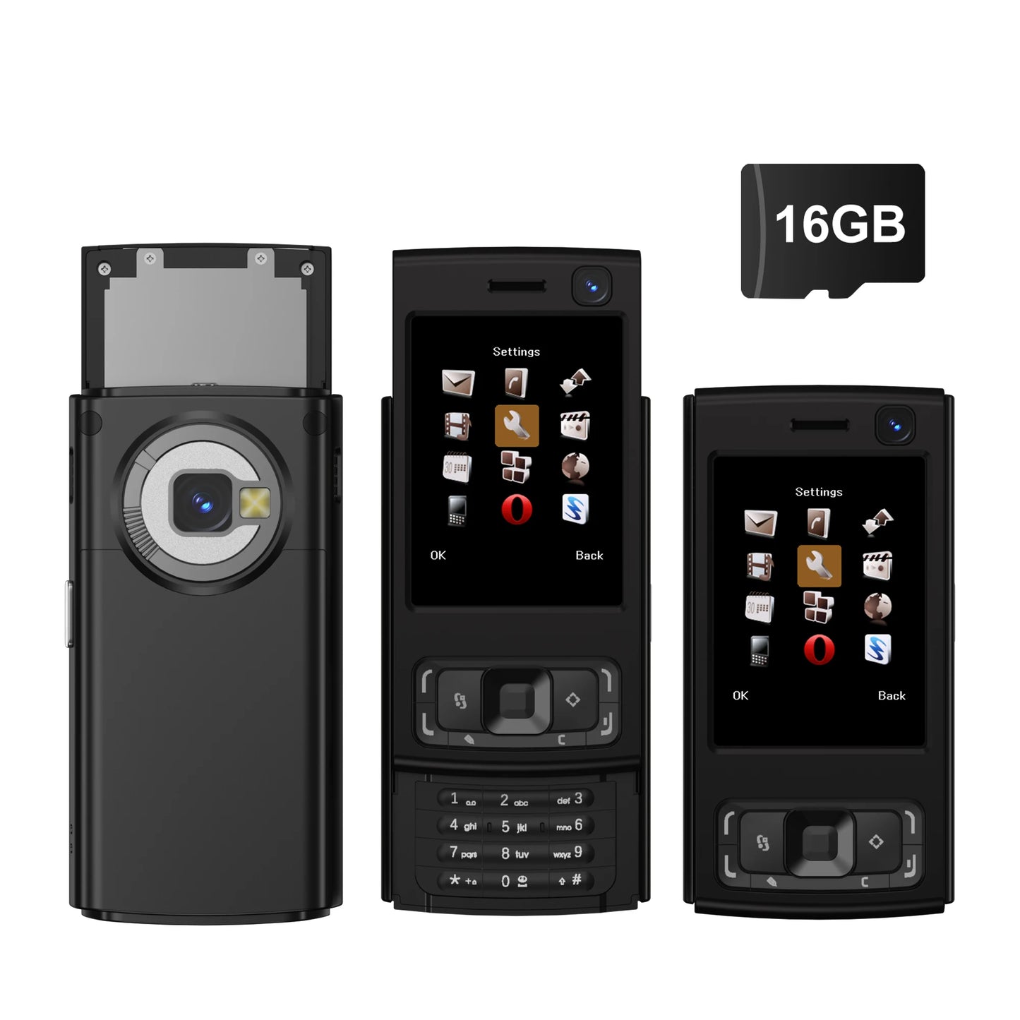 SERVO N95 PRO 2G GSM Slide Screen Mini Mobile Phone Magic Voice Call Recording MP3/MP4 Player Blacklist Small Cellphone FM Radio