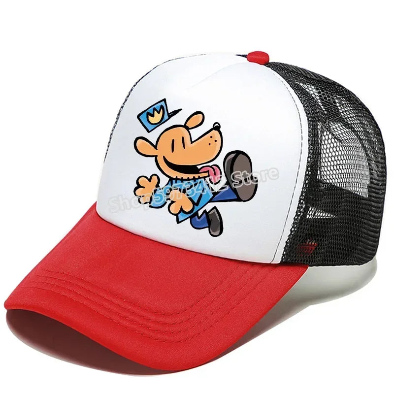 Dog Man Universal Casual Cap Summer Baseball Polyester Hat Adjustable Truck Driver Children Cartoon Peripheral Item Adult Action