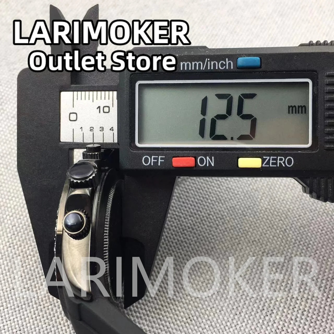 LARIMOKER 39mm Chronograph VK64 Quartz Watch For Men Sapphire Glass Luminous Hand Blue Black White Pink Rubber Bracelet Watch