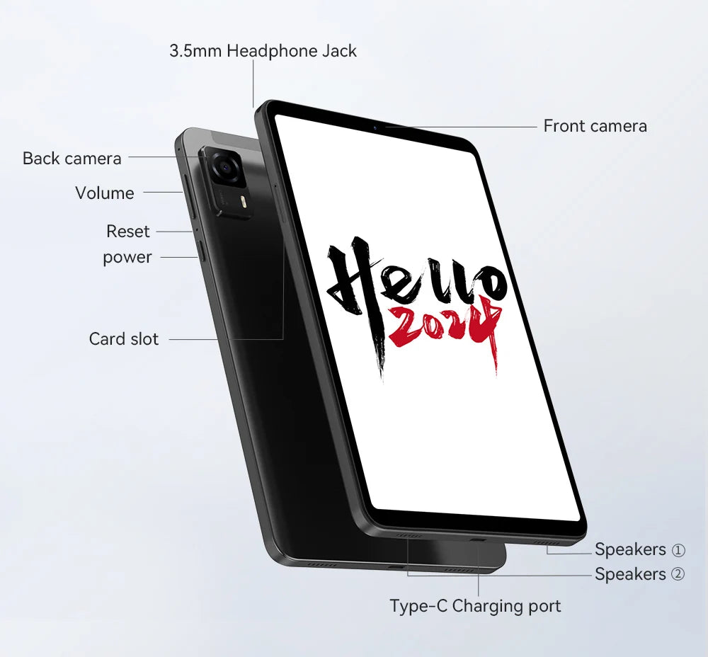 HEADWOLF FPad5/Pro Android 14 tablet 8.4 inch Max 16GB Ram 128GB/256GB ROM UFS2.1 Octa-core G99 Tablet PC Support WideVine L1