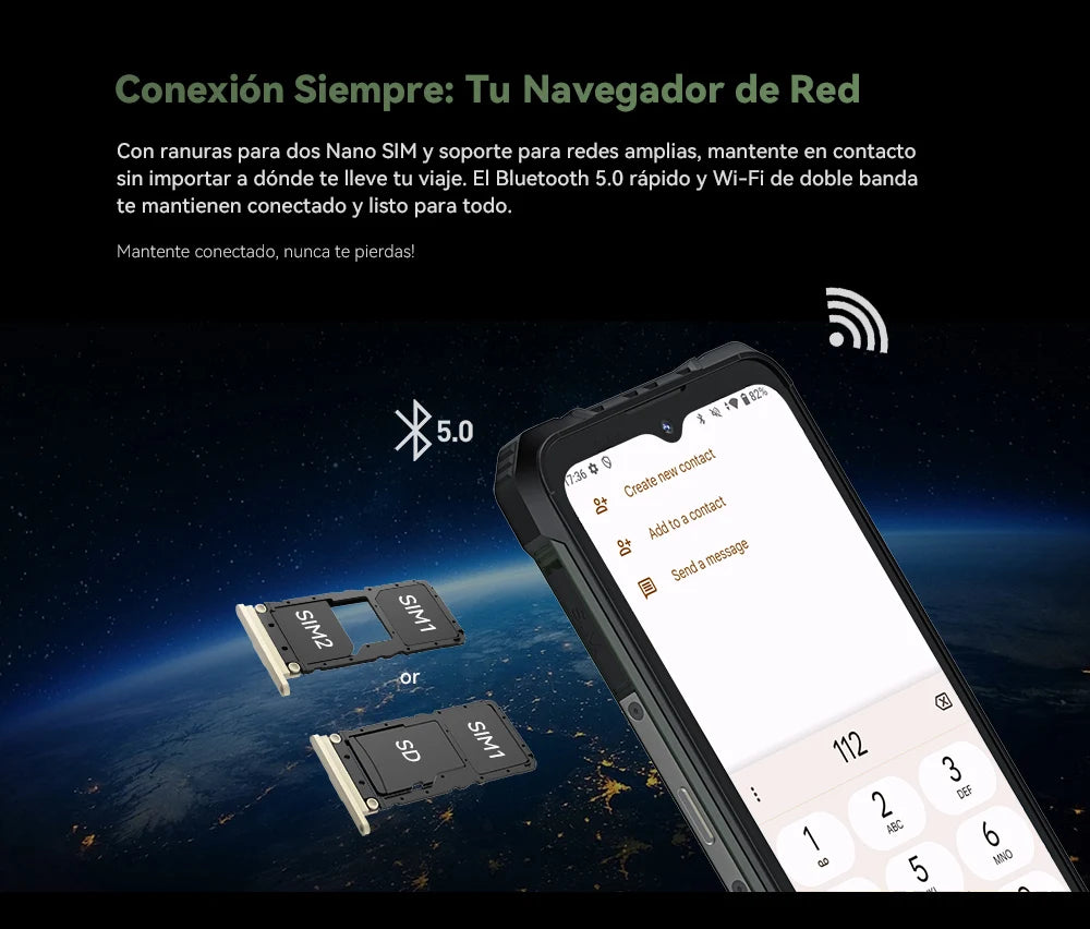 Cubot Kingkong Ace 2, Ultra-Thin and Robust Smartphone with Android 14, 16 Gb Ram (6 Gb + 10 Gb Expandable), 128 Gb Rom, 6.56 Inch and 90 Hz Screen, Nfc, 5100 Mah Battery, 4g Cell Phone