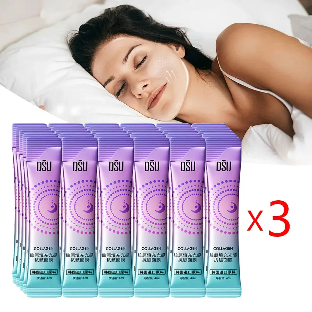 30pcs Anti Wrinkle Sleeping Facial Masks Moisturizing Firming Collagen Masks skincare Korean Face Mask Facial Skin Care Products