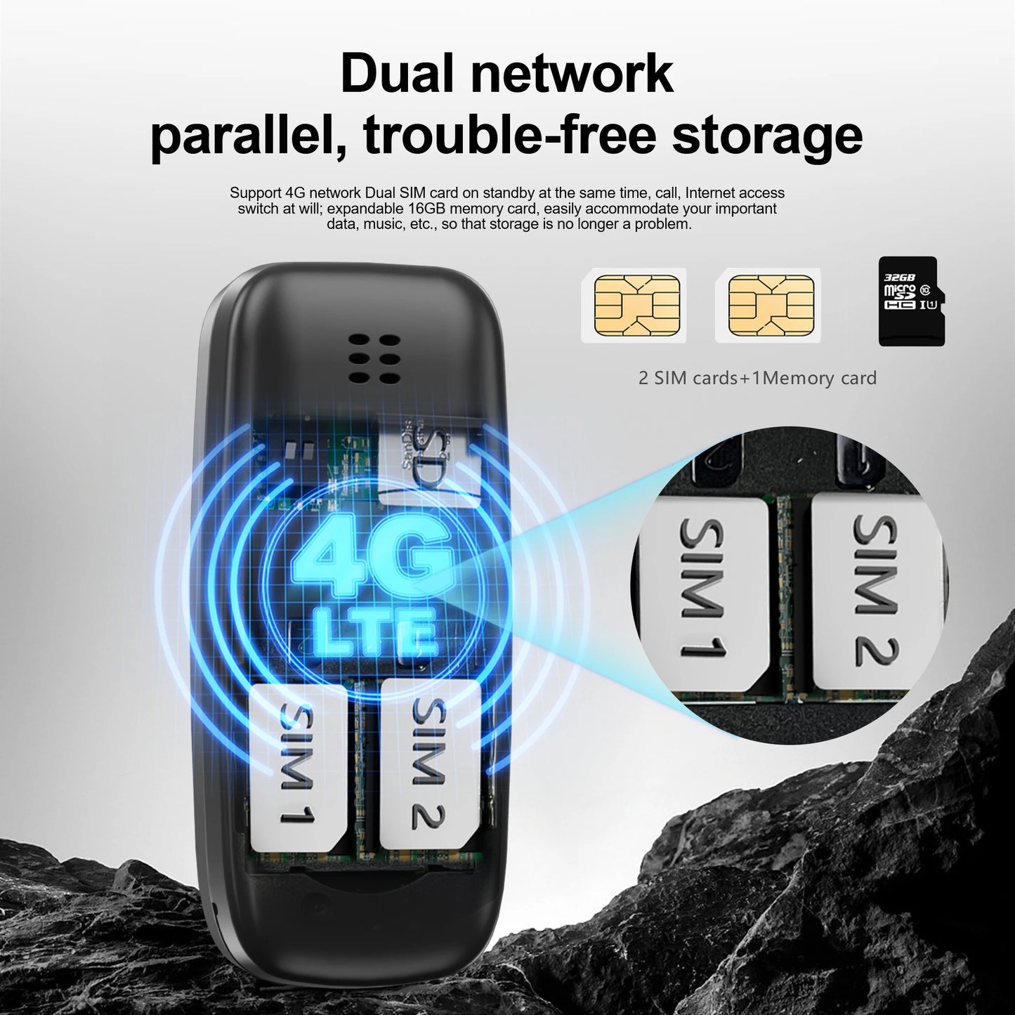 SERVO BM10 4G Mini Button Function Phone Speed Dial Auto Call Recorder Blacklist 2 SIM Small Mobile Phone Multilingual 2025 New