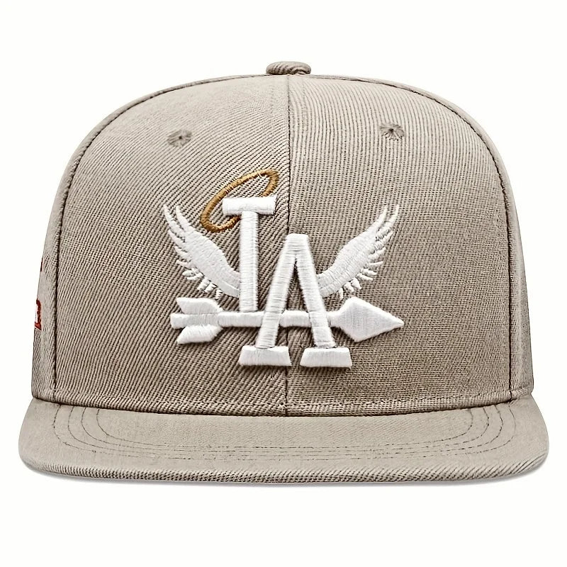 Fashion Unisex LA Embroidery Baseball Caps Los Angeles Snapback Hat Angel Wings Hip Hop Caps Outdoor Adjustable Casual Sun Hats