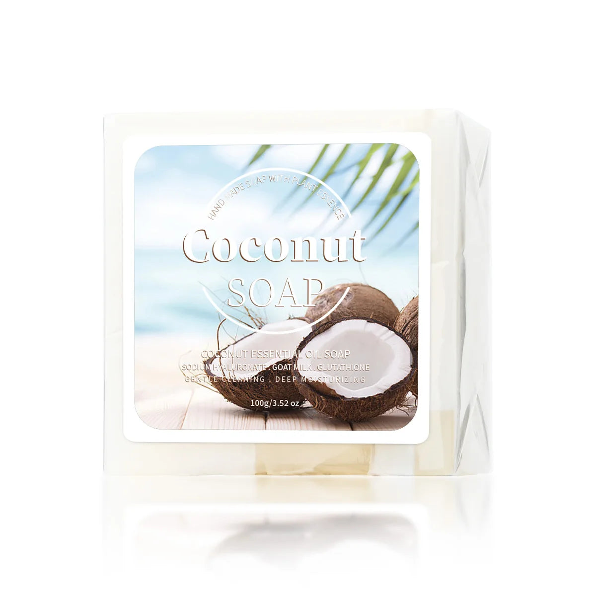 100g B+ Coconut Milk Organic Pure Plant Extract Handmade Soap Facial Treatment Acne Goat Milk Soap