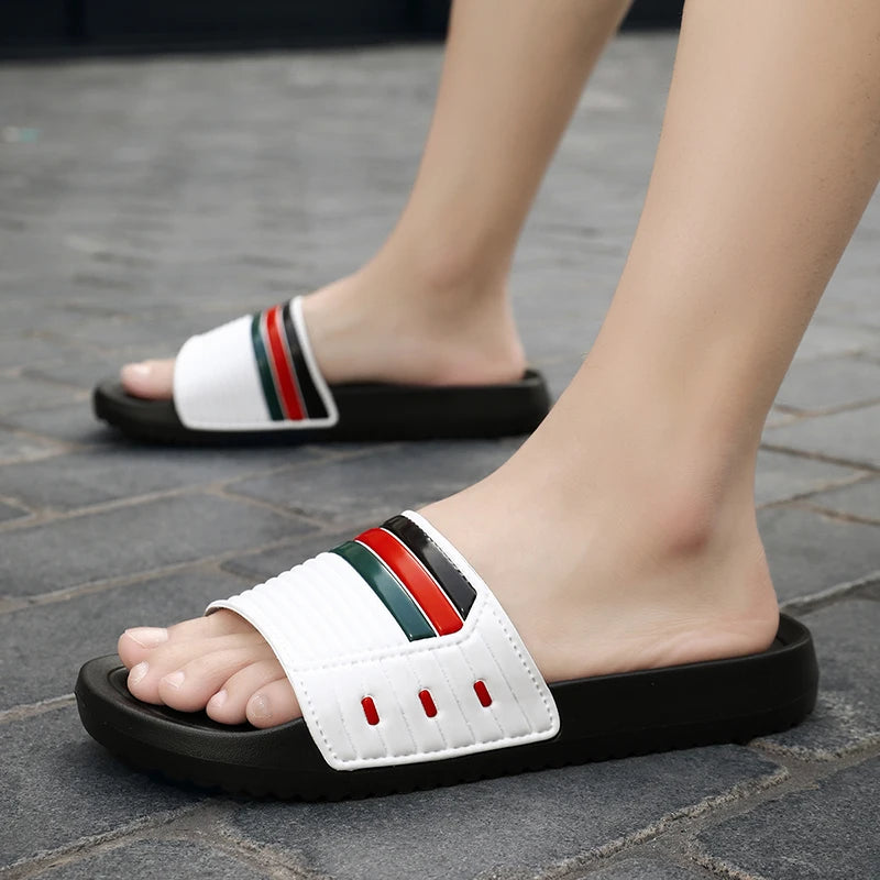 Summer Men's Trend Slides Man Shoes Non-slip Casual Slippers Indoor Outdoor EVA Sandals Beach Garden Sandals Big Size46 47 48