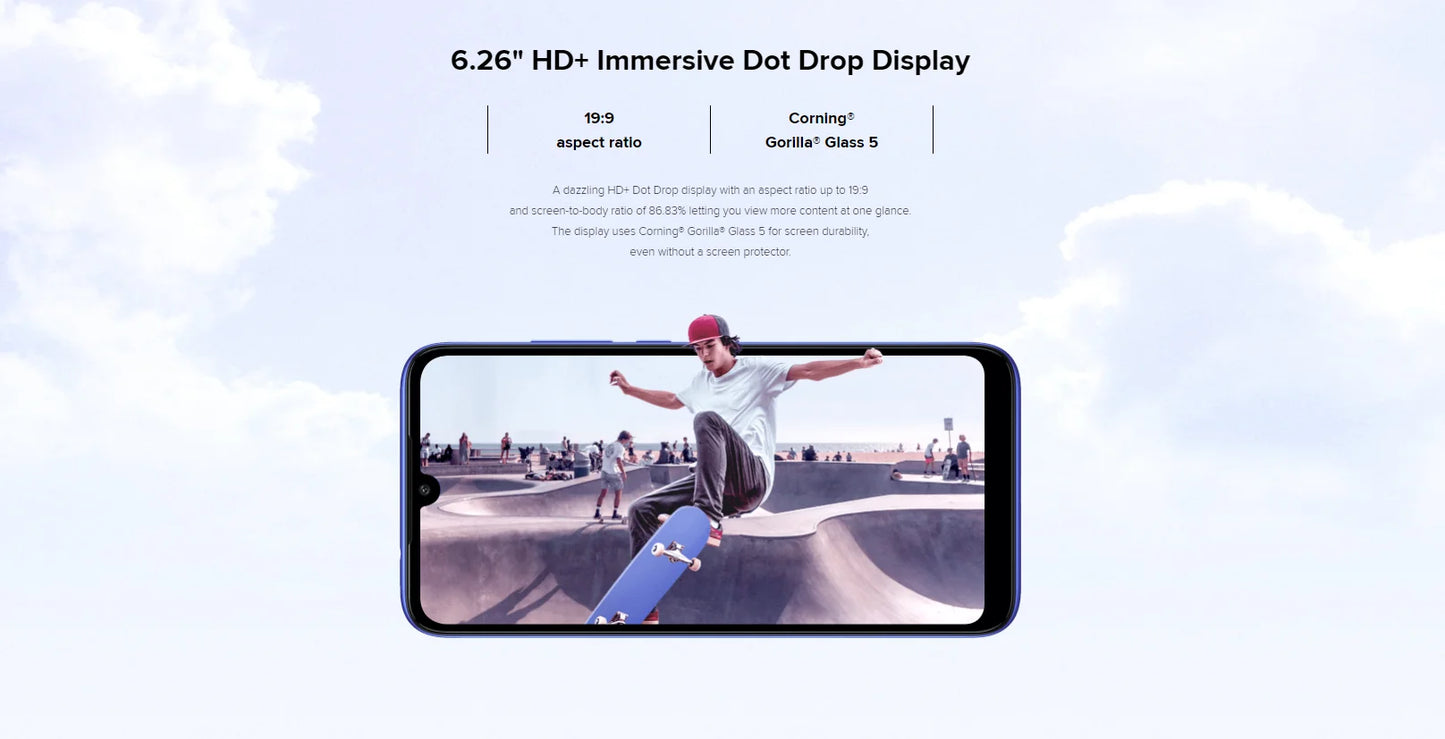 Xiaomi Redmi 7 Cellphone with Phone Case, Dual SIM Solt Cellphone Android Cell Phone Dual Camera used phone