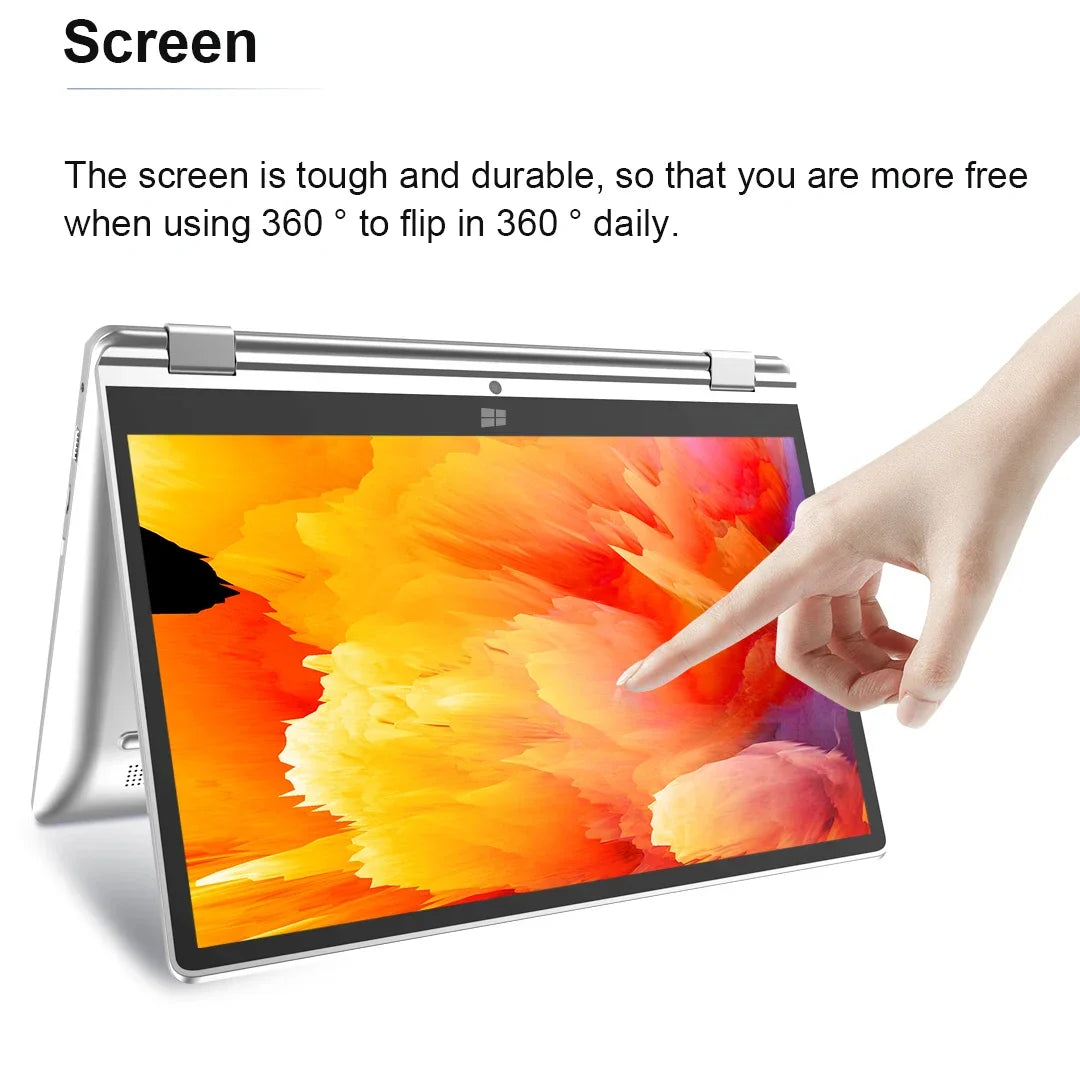 2 in 1 mini Laptop Computer Portable Touch Screen 11.6" Intel N4020 8GB 512GB Windows 11 Pro Office Learning Tablet PC Notebook